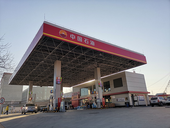 柳州加油站網架（jià）結構（gòu）項目